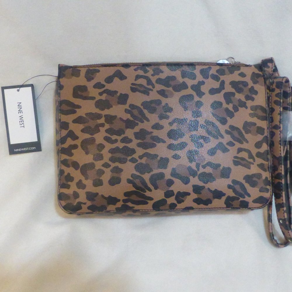 Nine West Prosper Mini Leopard Handbag Purse NWT